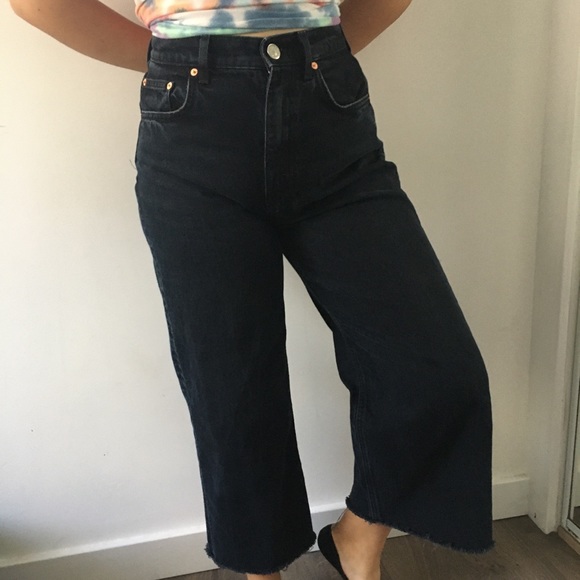 Zara Denim - Zara Black Wide Leg Jeans